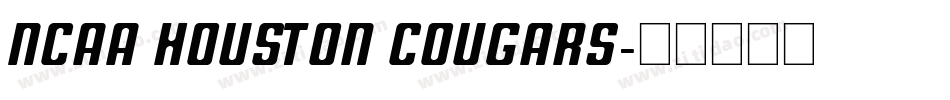 NCAA Houston Cougars字体转换